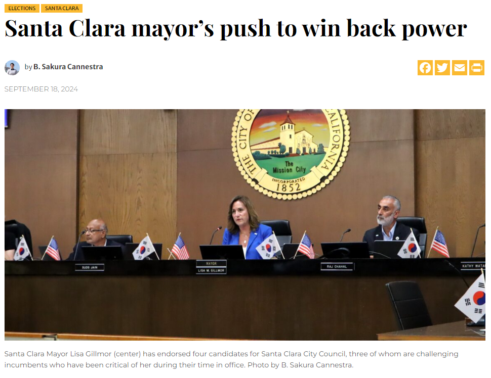 Santa Clara Mayor Pushes to Win Power Back